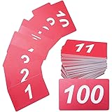 Amazon 名刺サイズ 数字カード ナンバーカード1 100 番号札 用紙色 白 裏面無地 授業 レッスン用副教材 文房具 オフィス用品