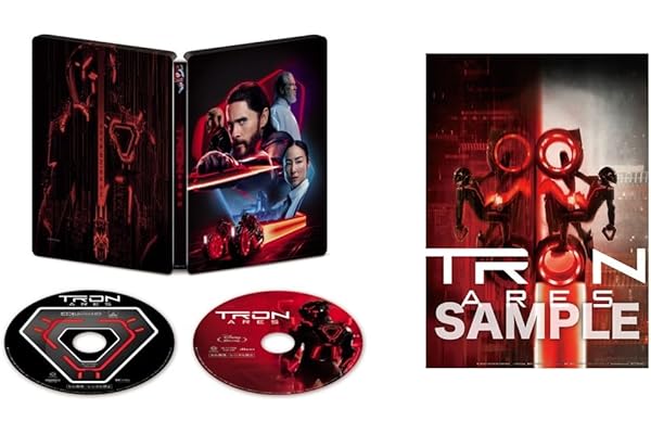 【Amazon.co.jp限定】トロン：アレス　４Ｋ ＵＨＤ ＋ ブルーレイ セット　スチールブック仕様　（A3ビジュアルシート付き） [Blu-ray]