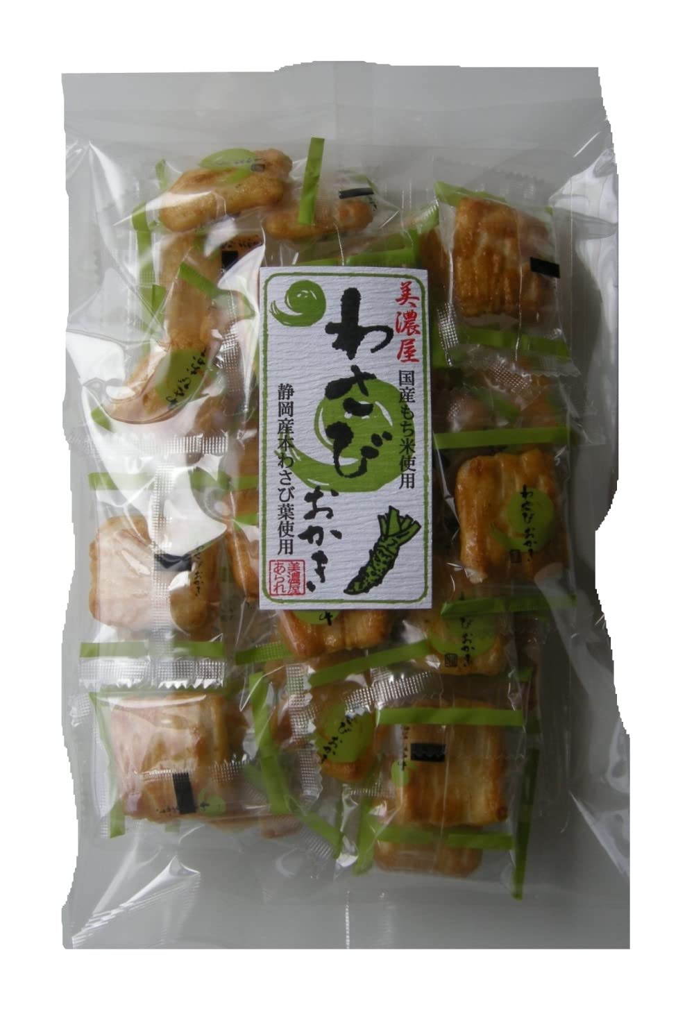 【42%OFF】【1,199円】 美濃屋あられ わさびおかき 80g×6袋