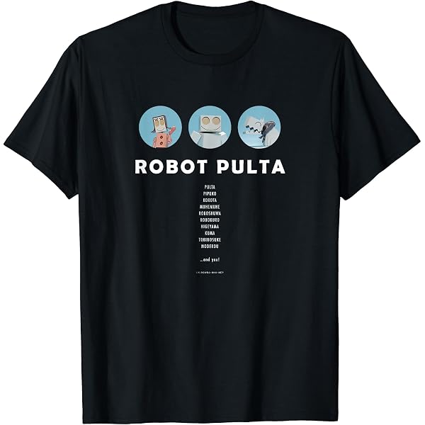 Amazon | 【にこにこ、ぷん】集合 COOL イラスト ブラック Tシャツ | T