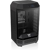 Amazon | Thermaltake The Tower 250 Black 3面強化ガラスパネル