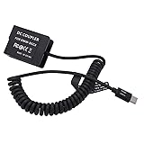 DMW‑DCC8ダミーバッテリーDCカプラー タイプCフルデコードダミーバッテリーパックアダプターの交換 フレキシブルスプリングケーブル付き G5 G6G7GX8カメラ用