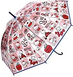 スモールプラネット HELLO KITTY ビニール傘 エンジョイタイム 親骨55cm ポリエチレン HKUM07