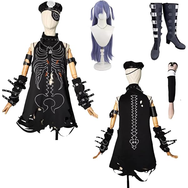 Amazon.co.jp: アニメ物語屋 バーチャル夜乃くろむ 初期衣装コスプレ