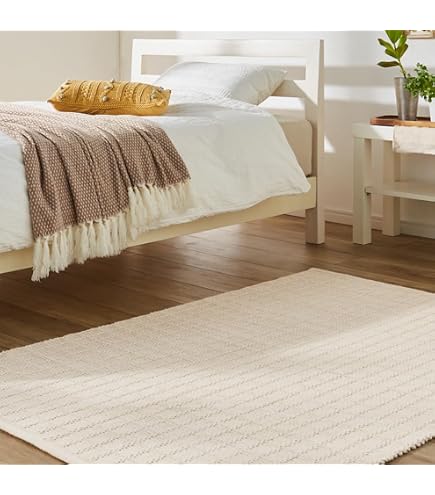 Amazon.co.jp: 無印良品 インド綿混手織ラグ200x200 ライトブラウン