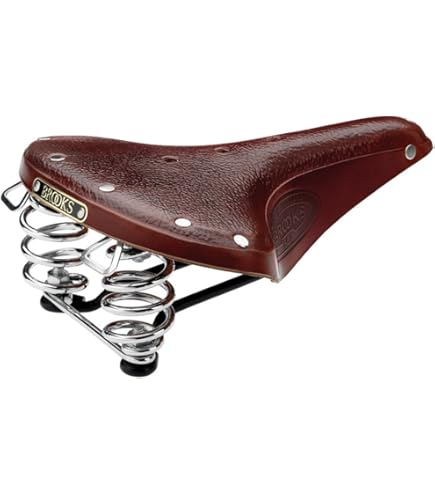 Amazon | BROOKS(ブルックス) レザーサドル スプリングつきモデルB66の