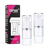スプレーボトル 15ml 2本 真空スプレー容器 超微細アトマイザー 化粧品小分けボトル 携帯用 真空小分けボトル コスメ用詰替え容器 メイク落とし、シャンプー、トラベルボトル（透明）