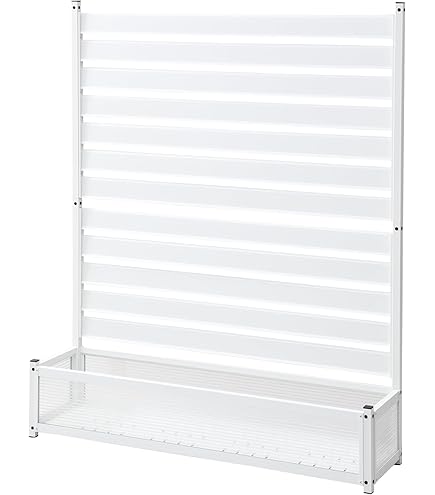 Amazon | アルミプランターフェンス 幅120×奥行30×高さ149cm 目隠し