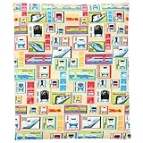 西川 リビング キッズ 合繊 組布団 3点プラレール クリーム