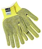 MCR Safety 9376XS Kevlar Heavy Weight 7 Gauge Gloves with PVC Dots On 2-Side Yellow X-Small 1-Pair [