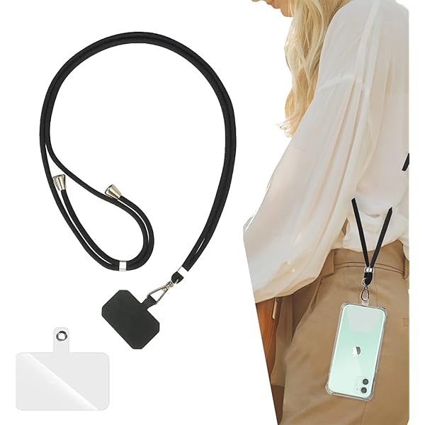＊新品未使用　プラダ　スマホネックストラップケース＊ PRADA プラダ モバイルケース ネックストラップ ブラック
