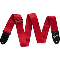 Gibsonストラップ Amazon | Gibson/ASBELT-RED The Seatbelt (Red) ギブソン