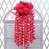 Zehui人工Long Hanging花グリーン紫陽花?ホームCeremonyウェディングレストランオフィスの装飾用 USJJ-0703-gcx157
