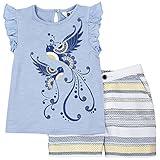 Petit Lem Little Girls' Santorini Crush 2pc Set Top and Shorts Knit 601 6 [並行輸入品]