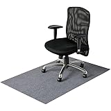 エレコム チェアマット 90cm×140cm 厚さ4mm ずれにくい ノンスリップ加工 マット デスク 椅子 移動スムーズ 吸音 床傷防止 滑り止め 丸洗い可能 床暖房対応 グレー FB-CM01GY-AZ
