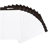 Amazonベーシック メモ帳 細罫ライティングパッド 13×20cm ホワイト 50枚 12冊セット