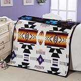 Southwestデザイン( Navajo Print )ベビーサイズリバーシブルホワイト/ブラック