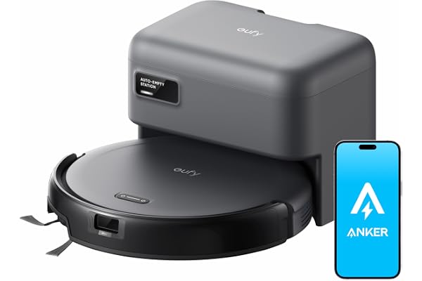 【超薄型】Anker Eufy (ユーフィ) Robot Vacuum Auto-Empty C10 (ロボット掃除機) 【小型/自動ゴミ収集ステーション/伸縮サイドブラシ/毛絡み除去システム/レーザーマッピング/アプリ操作/落下防止】