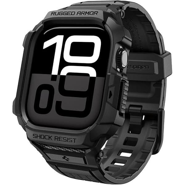 Spigen Apple Watch 45mm/44mm 一体型バンドケース 耐衝撃