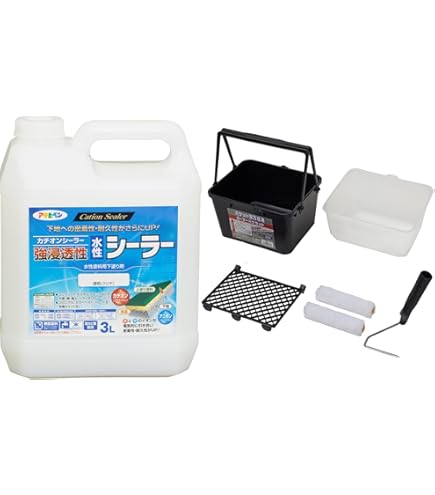 Amazon | 【セット買い】 アサヒペン 強浸透性水性シーラー 透明