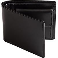 Amazon | 栃木レザー メンズ 二つ折り財布 マチ付き 本革 日本製 革製 