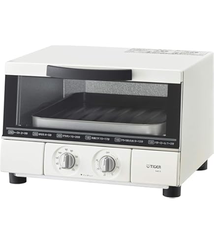 Amazon | タイガー オーブン トースター ホワイト やきたて KAK-A100-W  
