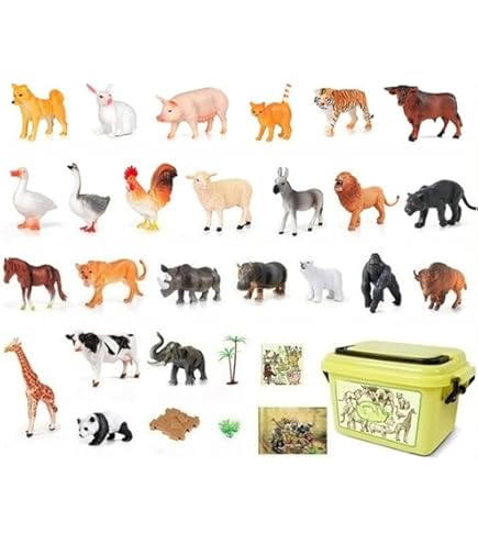 Amazon.co.jp: 12点セット 動物 模型 モデル フィギュア 野生動物