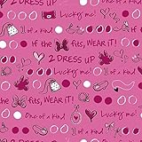 York Wallcoverings Walt Disney Kids II Dress Up Wallpaper Memo Sample, 8-Inch x 10-Inch, Pinks/Black