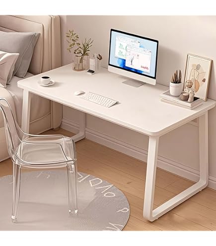 Amazon | ELLEO デスク パソコンデスク 机 北欧 U型 幅80cm/100cm