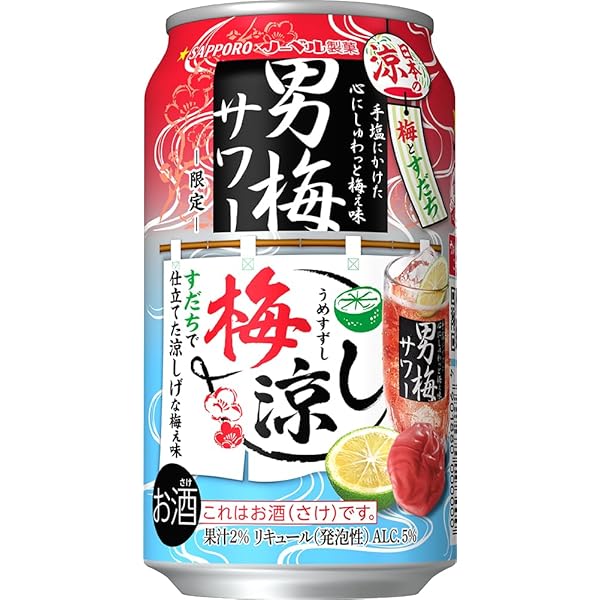 Amazon.co.jp: サッポロ 超男梅サワー 350ml×1ケース（24本