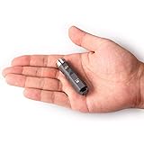 RovyVon Aurora A1x Cree LED キーチェーン懐中電灯(グレー) 最大 650 高ルーメン超明るい EDC ミニサイズ 5 モード簡単使用 超小型轻量 内蔵リチウム電池 USB充電式 防水 キャンプの緊急時のアウトドアに最適です