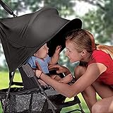 ベビーカーシェード レイフリー UV 日除け カバー 風雨対策 角度調節可能 便利ポケット付き 持ち運び便利
