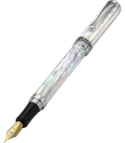 Amazon | LACHIEVA LUX 素敵な美しい貝殻 アワビローラーボールペン