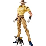 超像可動 『ジョジョの奇妙な冒険 第3部』「ジョセフ・ジョースター&イギー」約150mm&35mm PVC&ABS&ナイロン製 塗装済み可動フィギュア