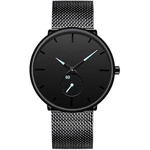腕時計 メンズ腕時計 薄型 シンプル カジュアル ファッション ビジネス ユニセックス ウオッチ 軽量 防水 メッシュバ…