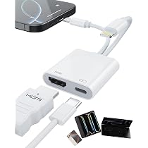 Amazon.co.jp: 【2026新登場・MFi認証】iPhone hdmi変換ケーブル 2in1