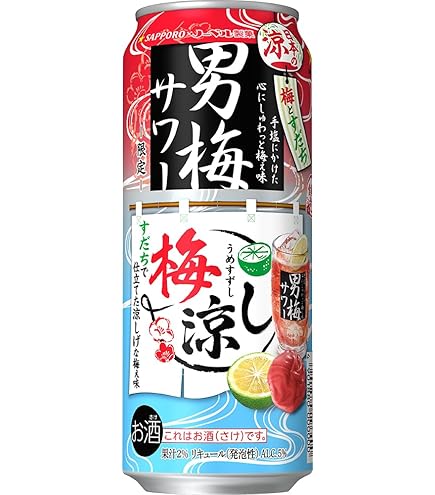 サッポロ 男梅サワー 無糖 【350ml×3ケース/72本】 サッポロ 男梅