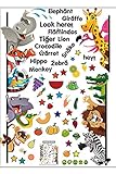 ( ADOSSY ) 世界地図 英語 ウォールステッカー 子供部屋 インテリア (英単語)