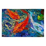 DENY Designs Elizabeth St. Hilaire Nelson Koi Woven Rug, 4 by 6-Feet