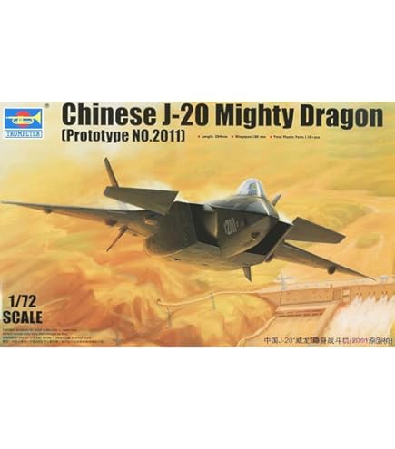 Amazon | トランペッター 1/72 中国空軍 J-10S複座型戦闘機 プラモデル  