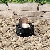 Kichler Lighting 15192BK 12-Volt Low Voltage Mini-Well Light with Cowl and Heat Resistant Glass Lens