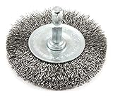 Forney 72734 Wire Wheel Brush, Fine Crimped with 1/4-Inch Hex Shank, 2-1/2-Inch-by-.008-Inch [並行輸入品]