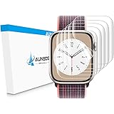 AUNEOS Apple Watch 45mm・44mm フィルム Series 9・8・7・6・5・4・se 対応 アップルウォッチ 液晶保護 フィルム 45ｍｍ・44ｍｍ 適用 TPU製 キズ修復機能 隅浮き防止 ケースに干渉せず 高透過率 気泡