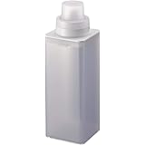 山崎実業(Yamazaki) マグネット詰め替え用ランドリーボトル ミスト ホワイト 約7X7.2X22cm ミスト 計量キャップ 簡単詰め替え 500ml 4854