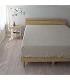 Amazon｜ベッドシーツ 麻 100% 日本製 ベージュ ダブルサイズ 140×200