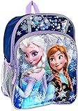 Disney Frozen Anna & Elsa Sparkle 16" Backpack [並行輸入品]