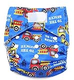 SUNNY BABY おむつカバー 布おむつ フリーサイズ サイズ調節可 テープ式 消防車 [並行輸入品]