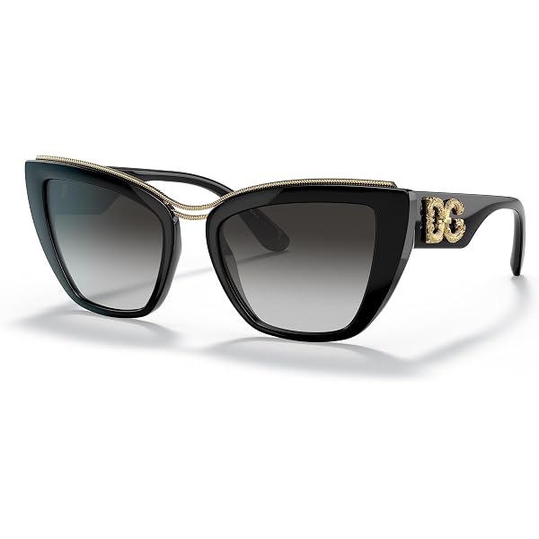 Amazon | Dolce & Gabbana DG 4394 女性 サングラス STRIPED BLACK