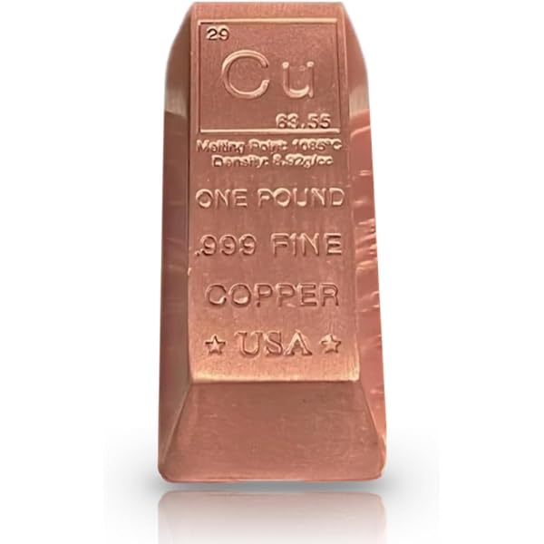 純銅 1ポンド(454g) インゴットバー　一本　USA製 Amazon.co.jp: 1ポンド （約454g） 純銅インゴット バー 1本 純度.999