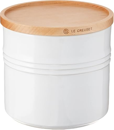 Amazon | ル・クルーゼ(Le Creuset) ストーンウェア キャニスター 木製